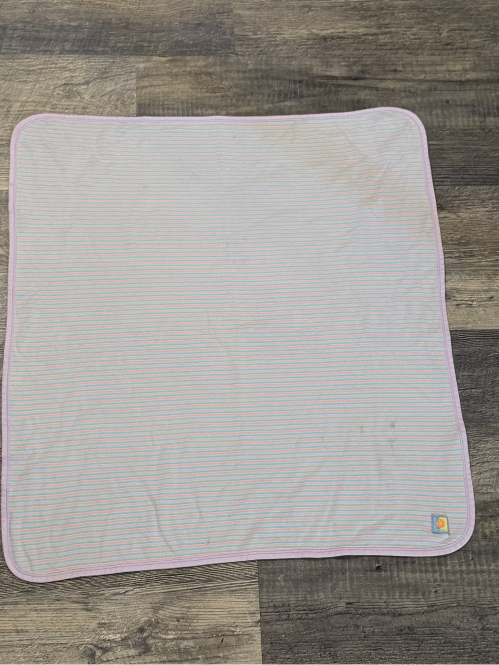 Vintage John Lennon by Carter’s Reversible Baby Receiving Blanket Pastel Safari